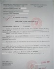 Certificat de propriété